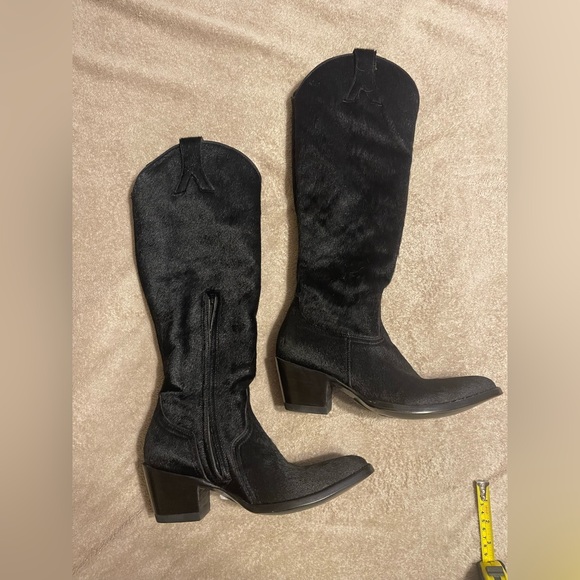Old Gringo Black Heeled Boots retail $650
